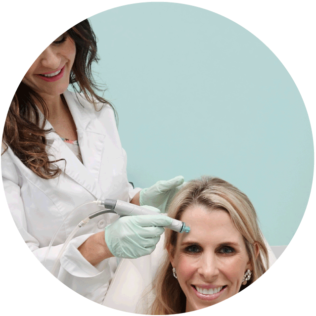 hydrafacial-orlando-3 women receiving hydrafacial treatment